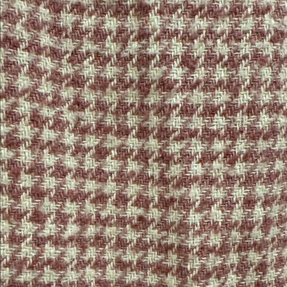 POL Cozy Dusty Pink & Cream Colorblock Cable & Houndstooth  Shacket-Sz L-NWOT - Picture 5 of 8